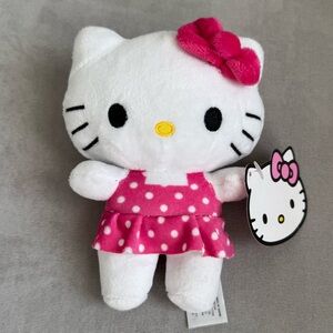 Fiesta White and Pink Polka Dot Stuffed Animal